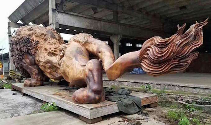 赵本山花1800万买的木雕狮子并不是最牛的！盘点全球八大巨型木雕