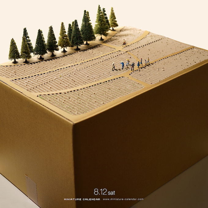 8.12 sat “Countryboard” . 田んぼーる . #ダンボール #田んぼ #Cardboard #Countryside #PaddyField .jpg