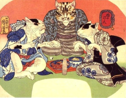 歌川国芳：浮世绘之猫人