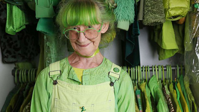 77岁老奶奶是世界上最爱绿色的人，没有之一。