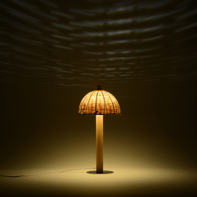 蘑菇灯 纯手竹编小夜灯 创意LED装饰灯具 原创设计