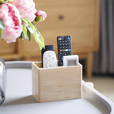 【遥控器收纳盒】良白 创意北欧日式简约实木质桌面整理 创木工房