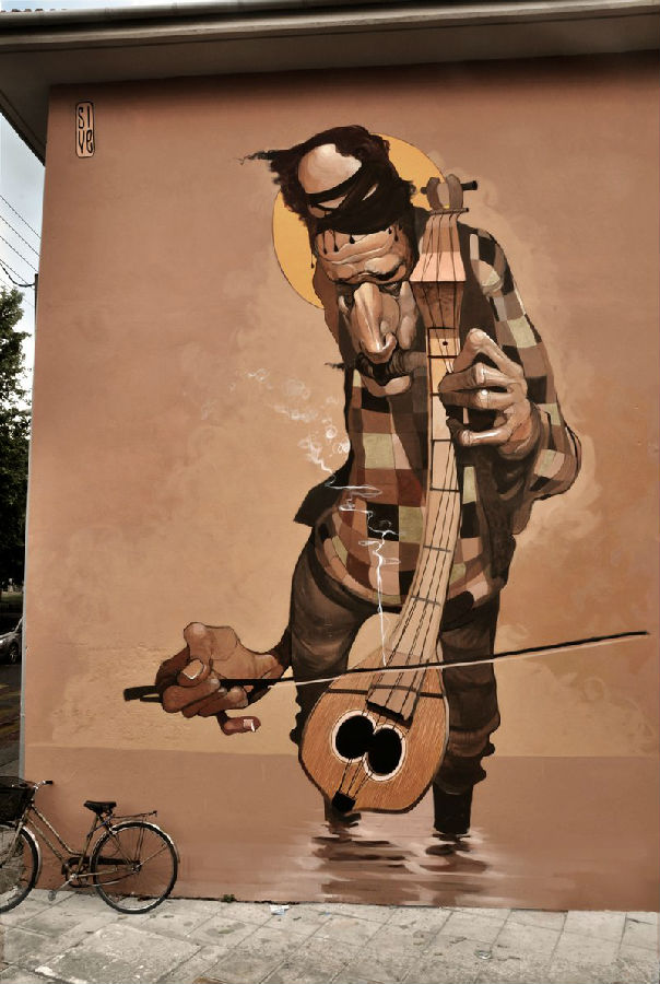 希腊艺术家的街头艺术