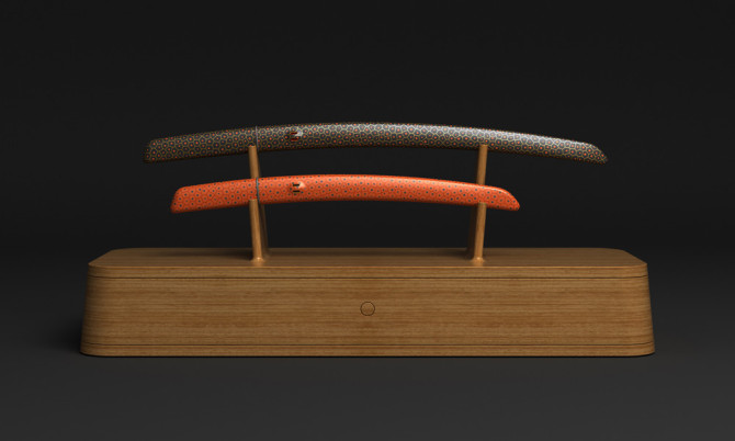 马克纽森设计的武士刀（AIKUCHI）